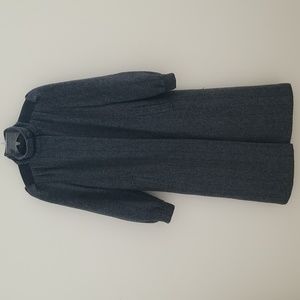 Luna Paris Gray Wool Blend Long Coat